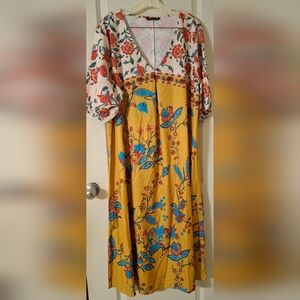 Noracora floral maxidrees v neck size 3XL